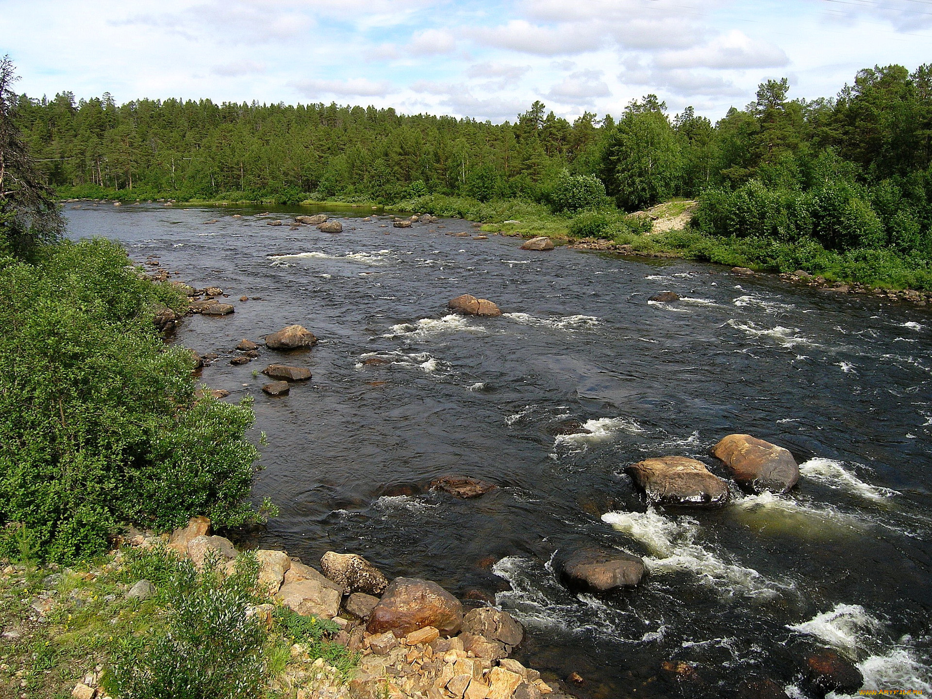 Река Аурайоки Лахденпохья